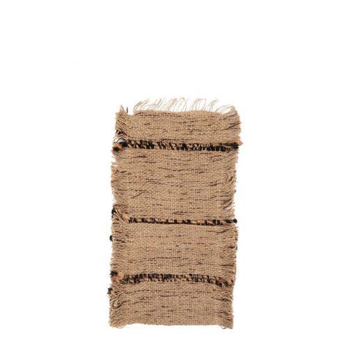 The Oh My Gee bestekhouder - beige-zwart - set van 4