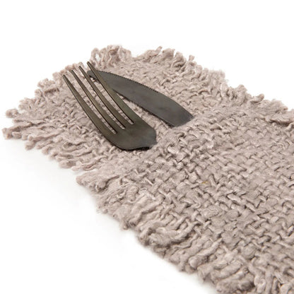 De Oh My Gee bestekhouder - parelgrijs - set van 4