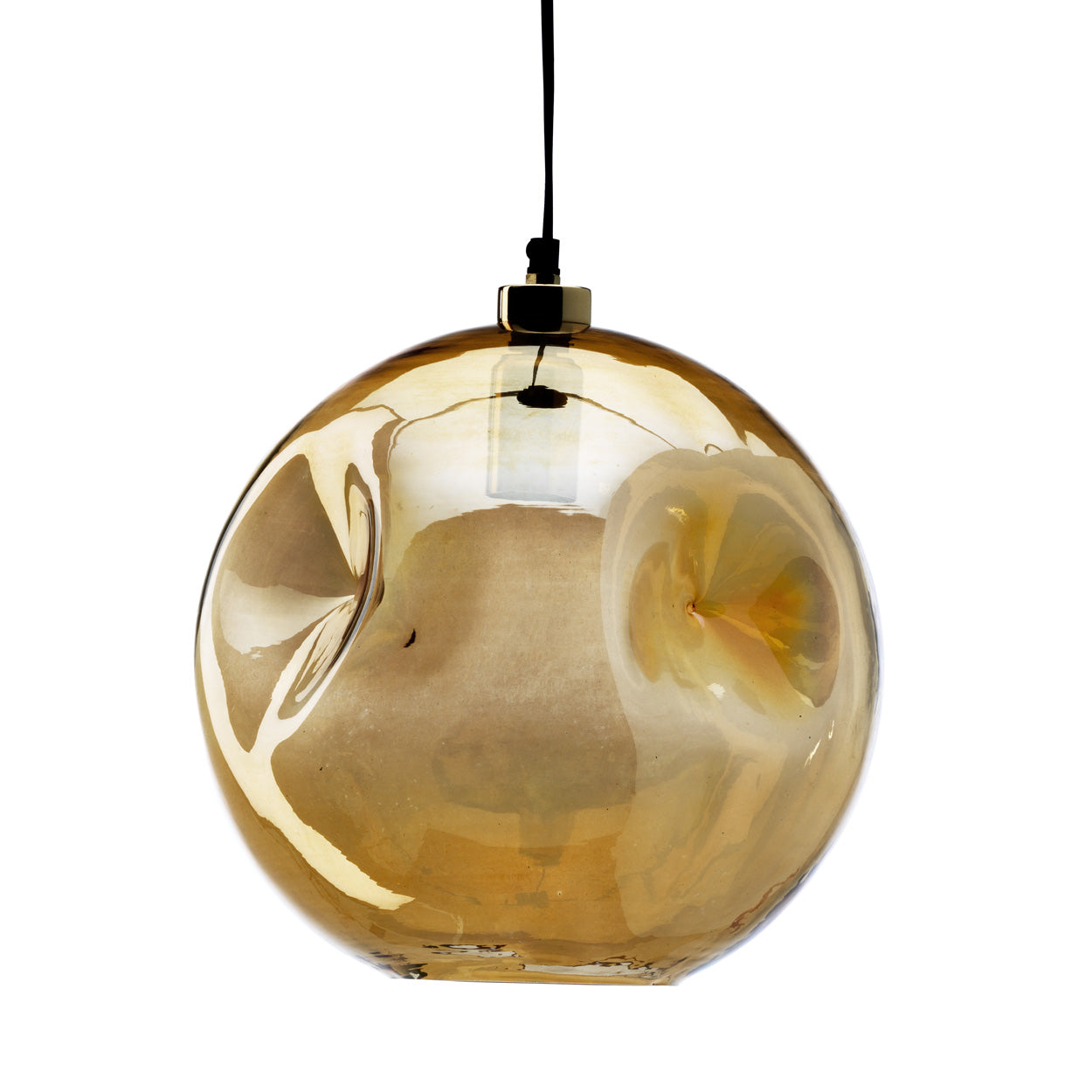 De Bubbella-hanglamp - lichtgoud