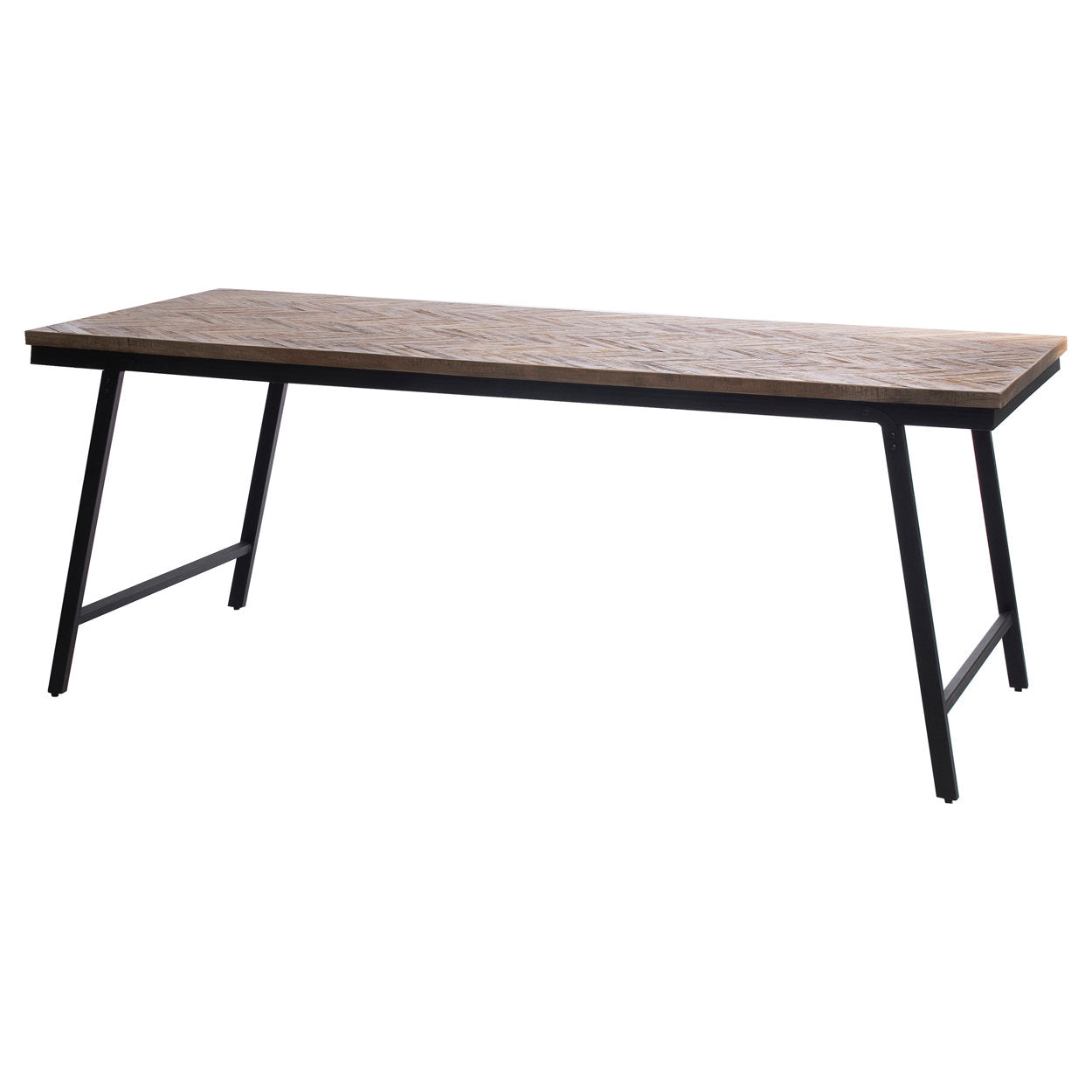 De visgraat consoletafel - naturel
