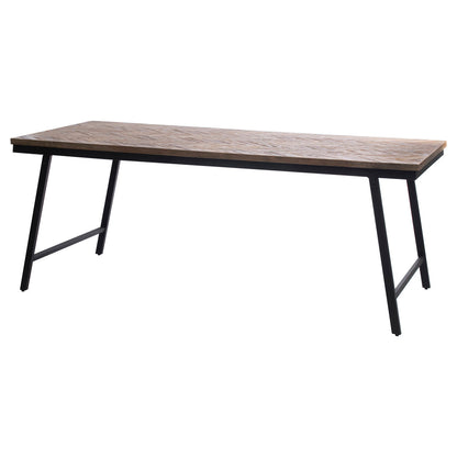 De visgraat consoletafel - naturel