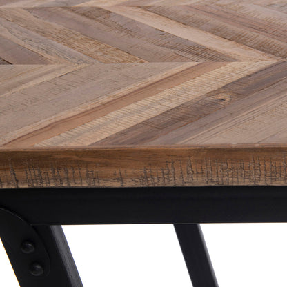 De visgraat consoletafel - naturel