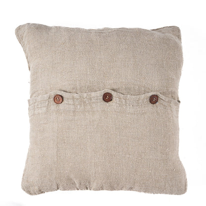 The Linen Edit Kussenhoes - Naturel