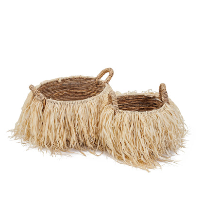 De raffia mand - L