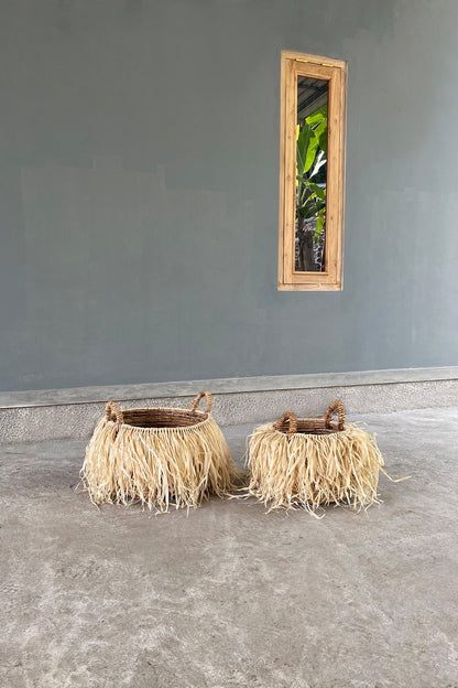 De raffia mand