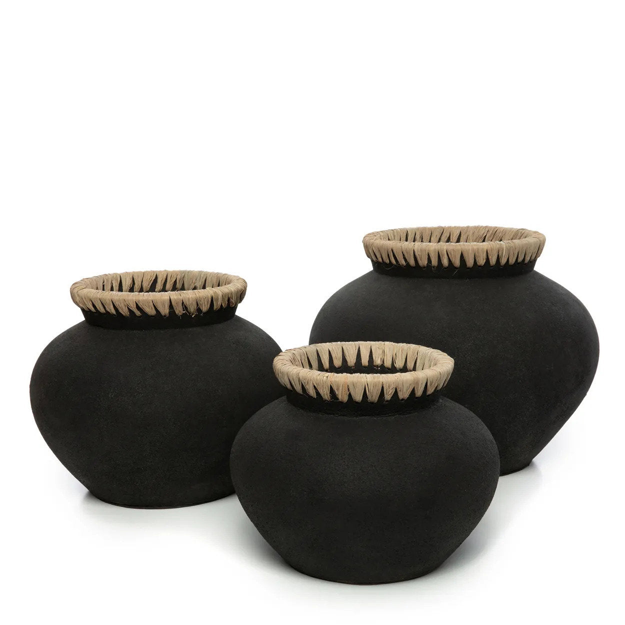 The Styly Vaas - Zwart/Naturel - L