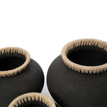 The Styly Vaas - Zwart/Naturel - L