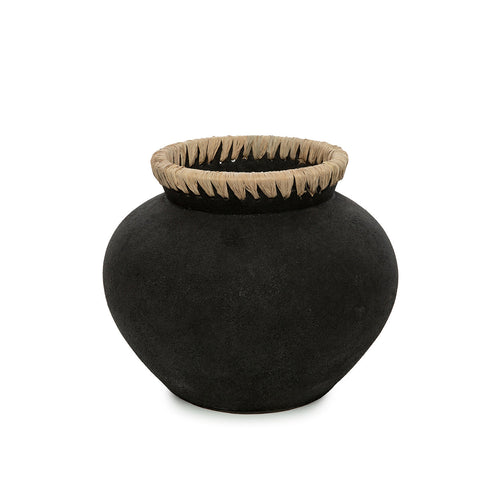 De Styly Vaas - Zwart Naturel - M
