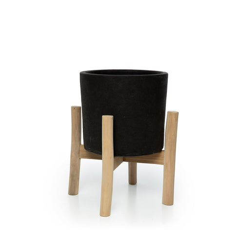 De Antraciet Laag - Zwart Naturel - S