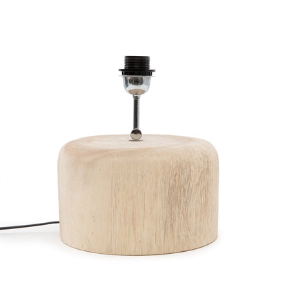 Teakhouten tafellampvoet - naturel