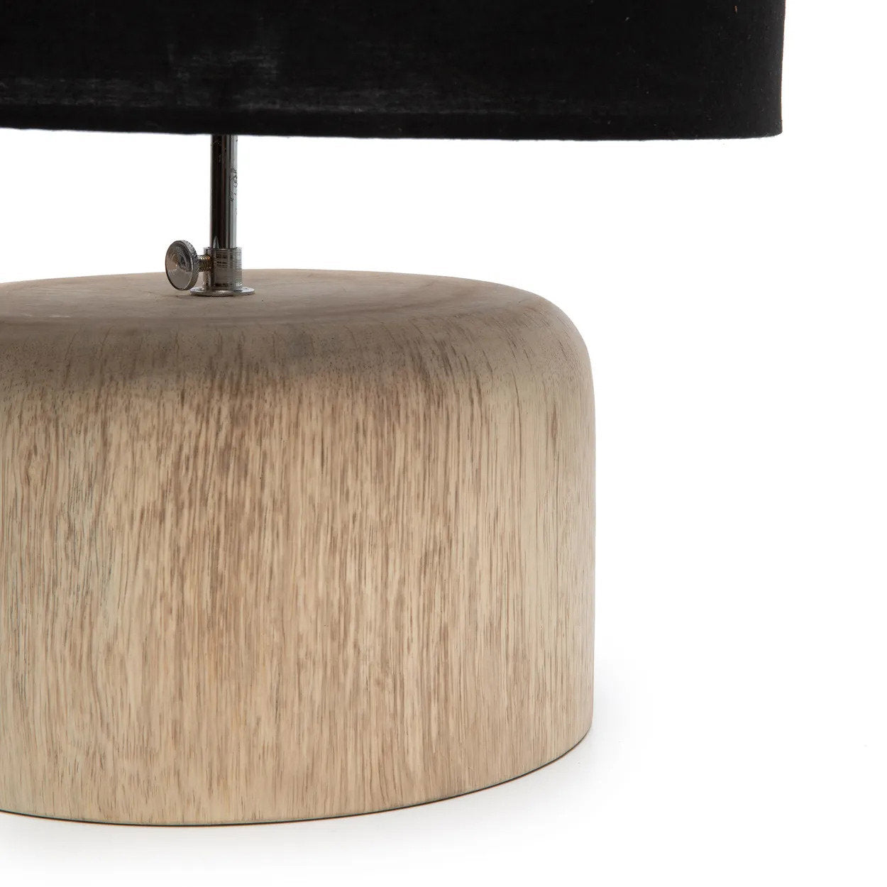 Teakhouten tafellampvoet - naturel