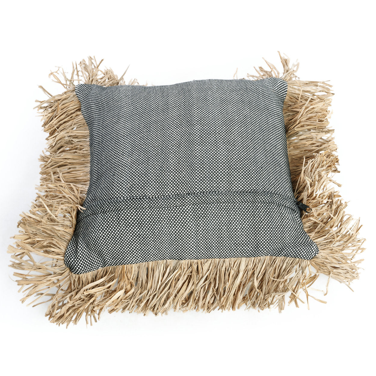 The Cotton Bonita kussenhoes - natuurlijk zwart - 40x40