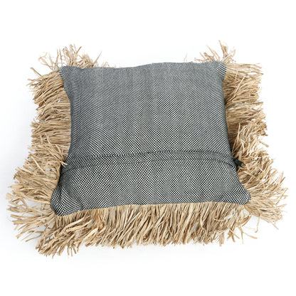 The Cotton Bonita kussenhoes - natuurlijk zwart - 40x40