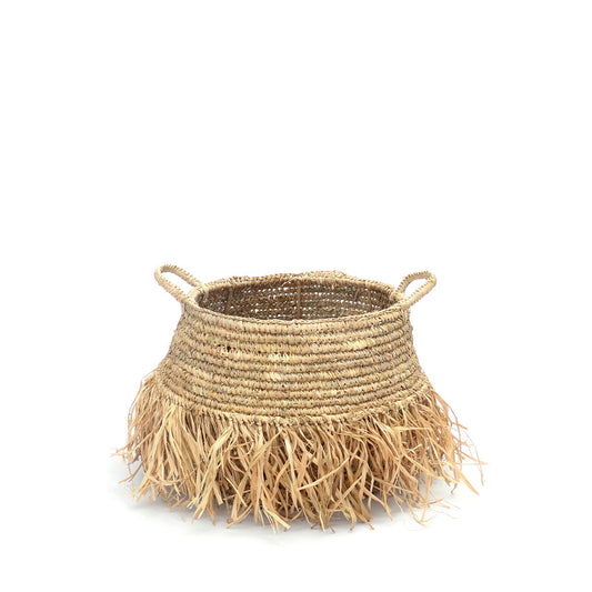 De Raffia Deluxe-manden - naturel - medium