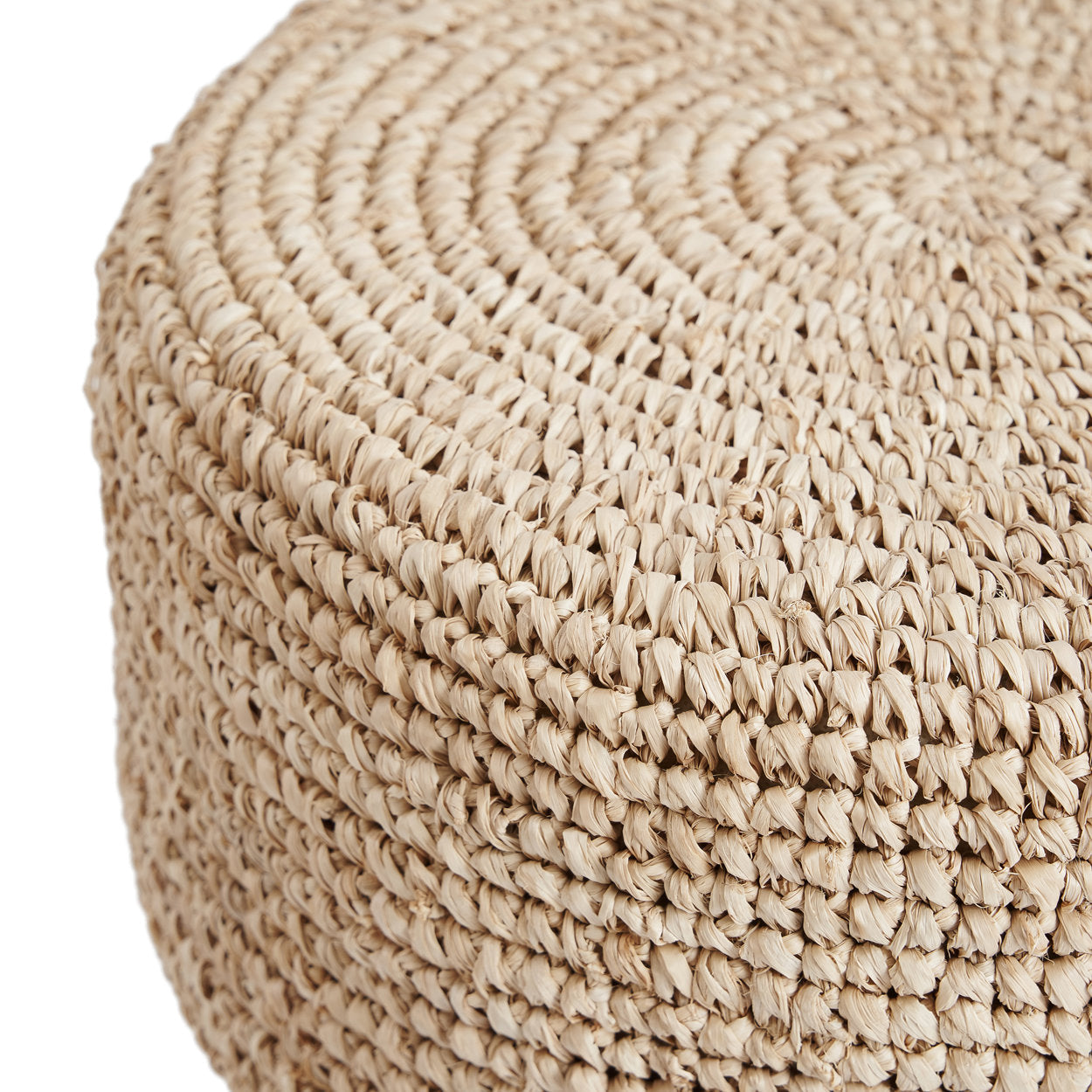 De raffia barkruk