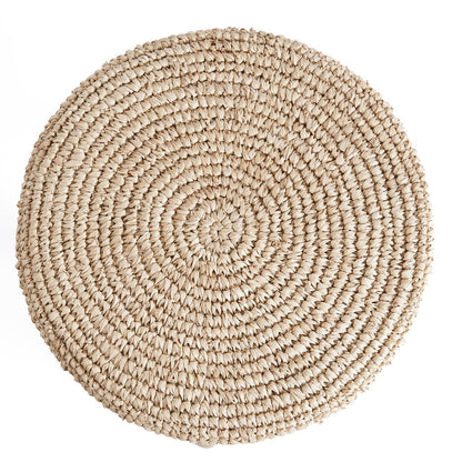 De raffia barkruk