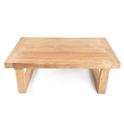 De salontafel van teruggewonnen teakhout - naturel