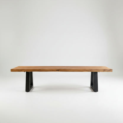 Bank met ijzeren poten - naturel - 220