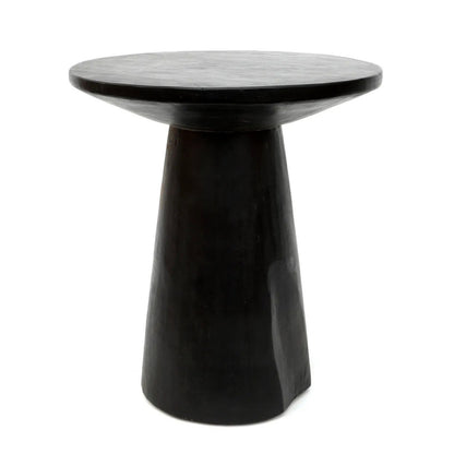 De Timber Conic bijzettafel - zwart - 50