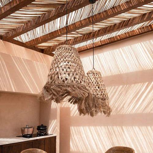 De Abaca kwallenhanger - naturel - M