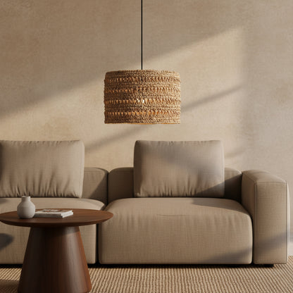Herba hanglamp van zeegras - Ø 40 x 25 cm