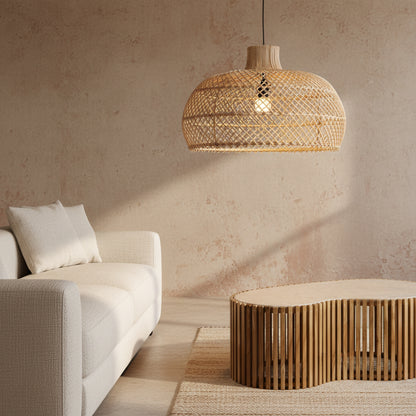 Maze rotan hanglamp naturel