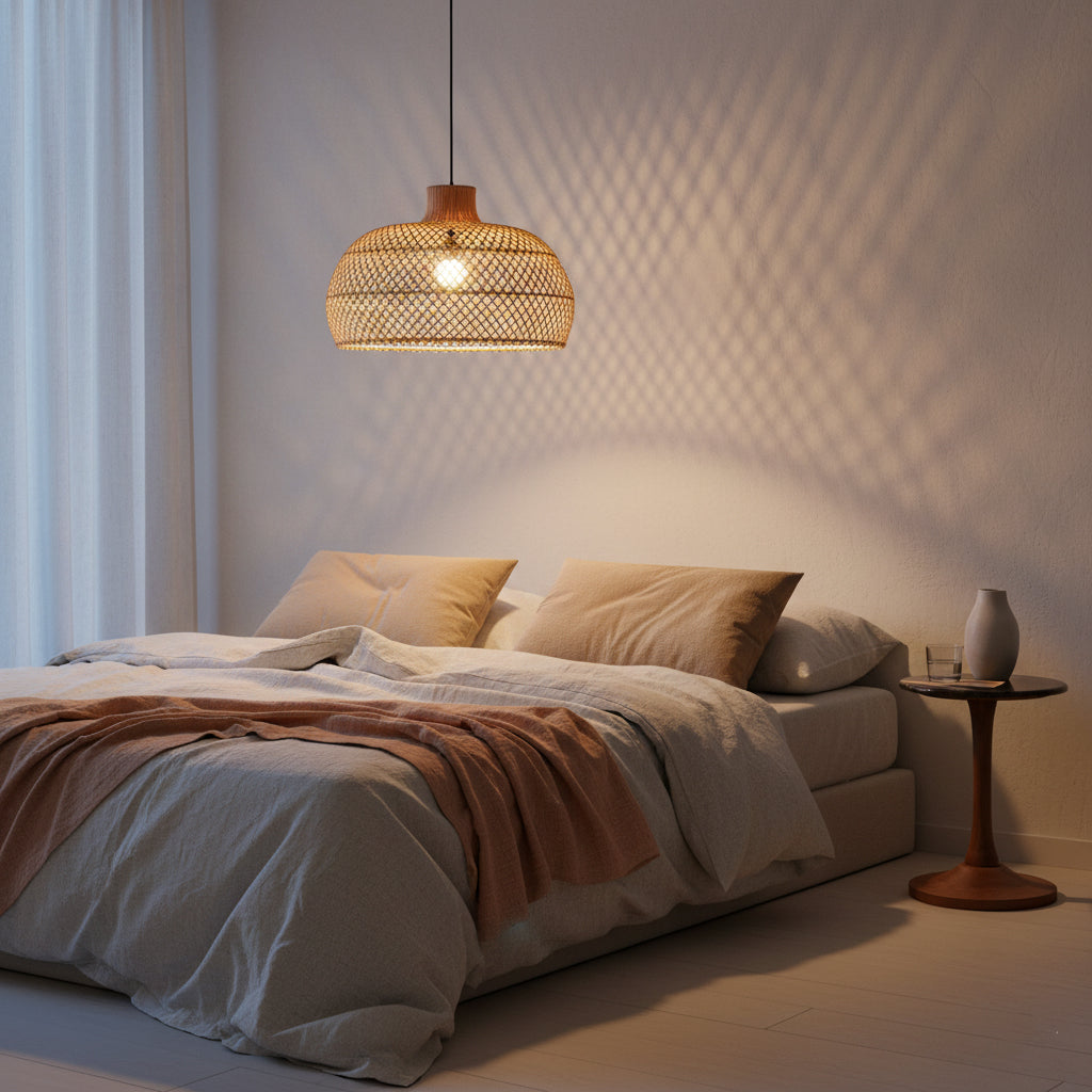 Maze rotan hanglamp naturel
