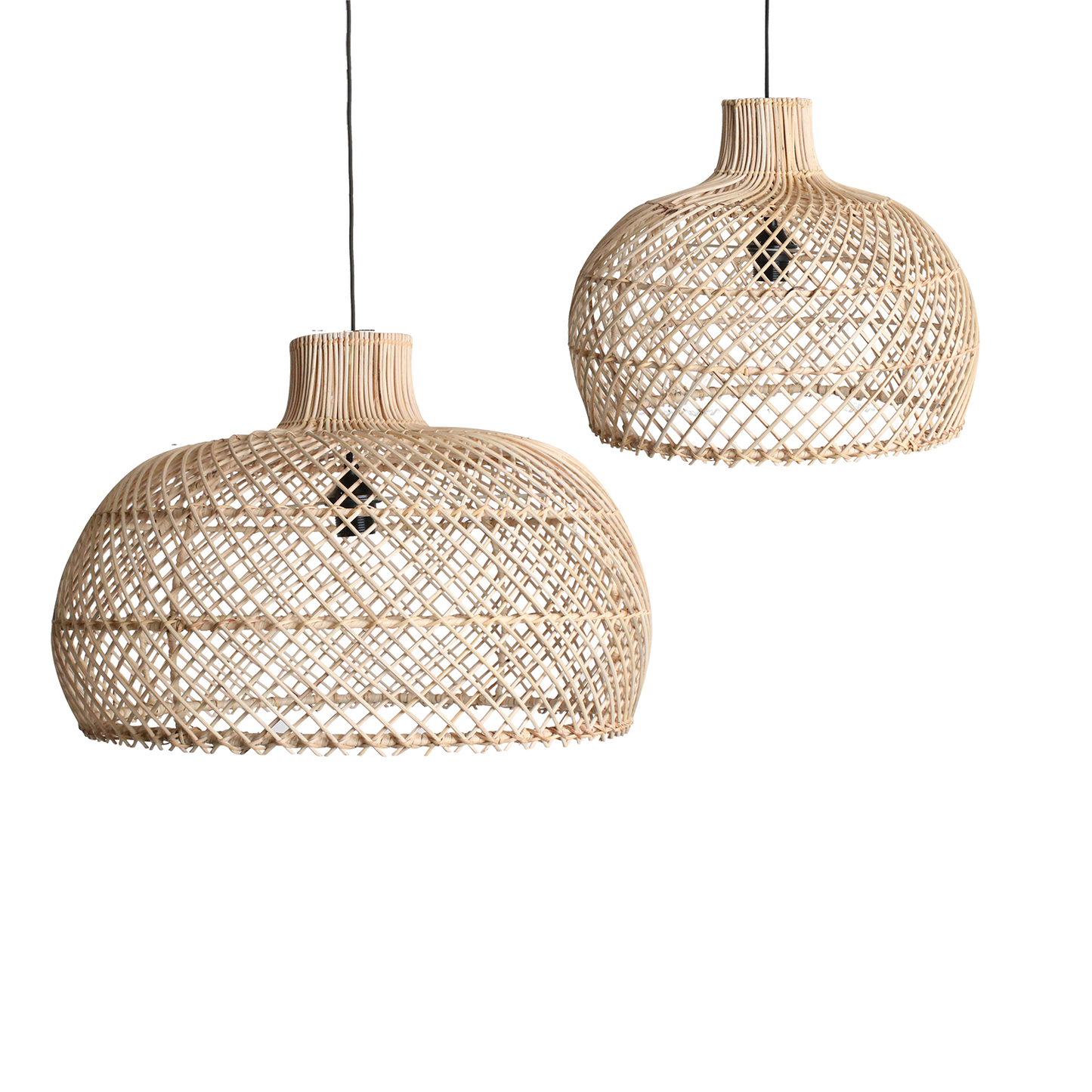 Maze rotan hanglamp naturel