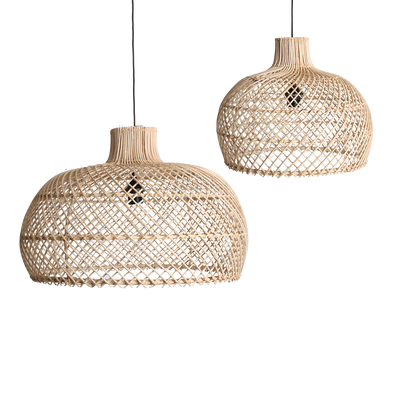 Maze rotan hanglamp naturel