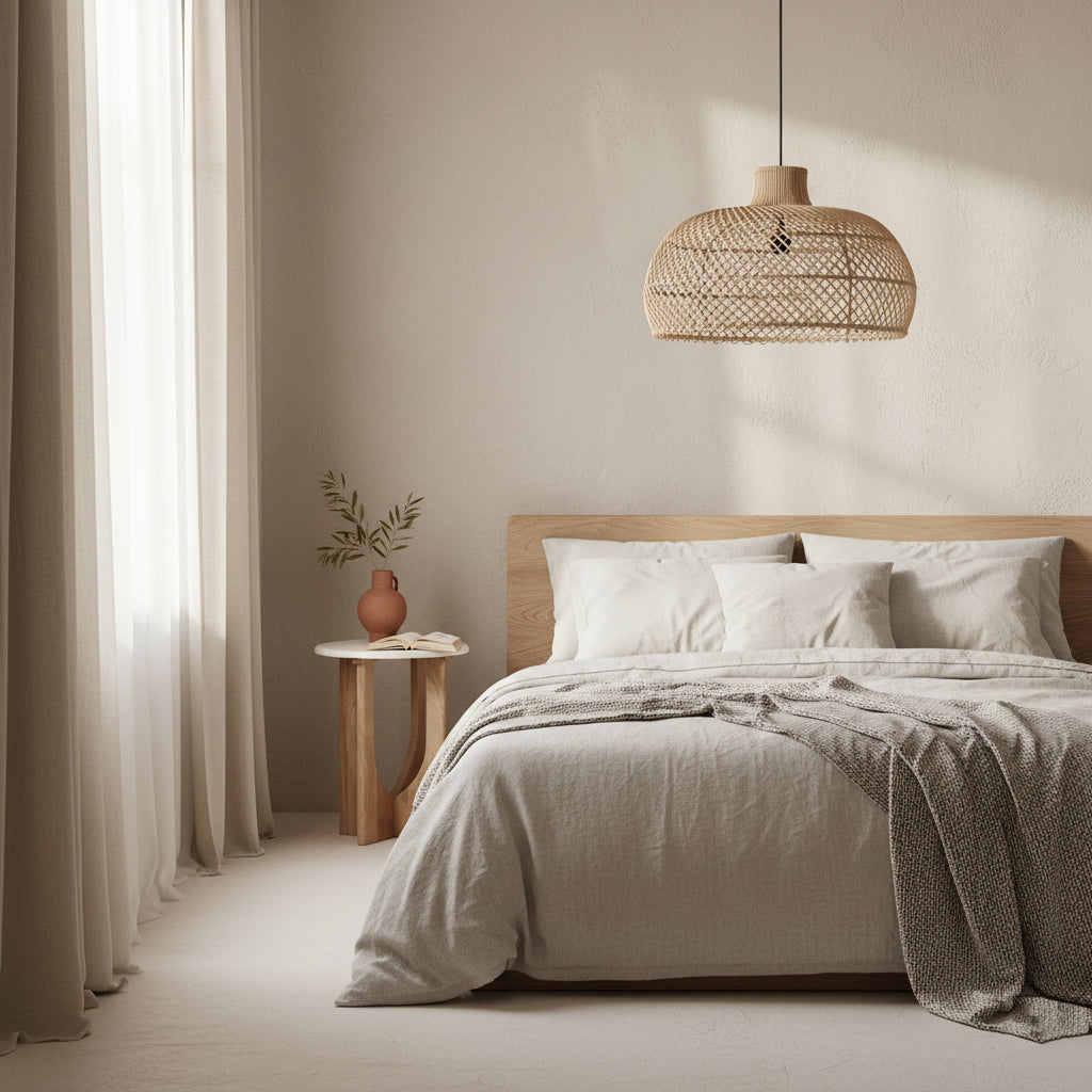 Maze rotan hanglamp naturel