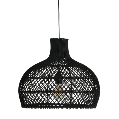 Maze rotan hanglamp zwart - Ø 42x36 cm