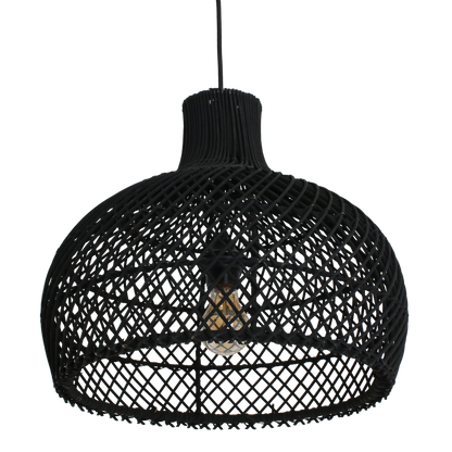 Maze rotan hanglamp zwart - Ø 42x36 cm