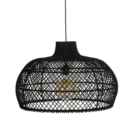 Maze rotan hanglamp zwart