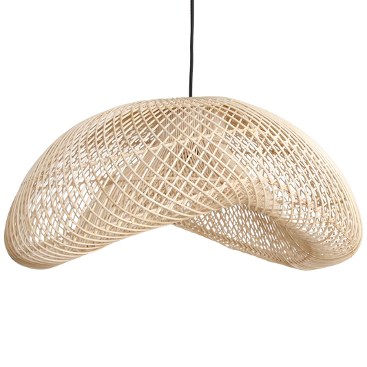 Maze rotan hanglamp organisch XL - Ø 75x31 cm