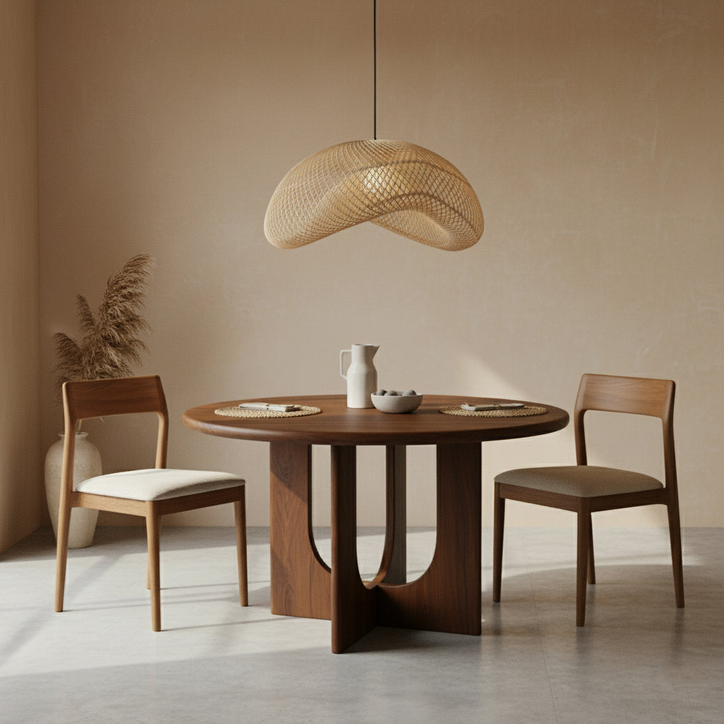 Maze rotan hanglamp organisch XL - Ø 75x31 cm