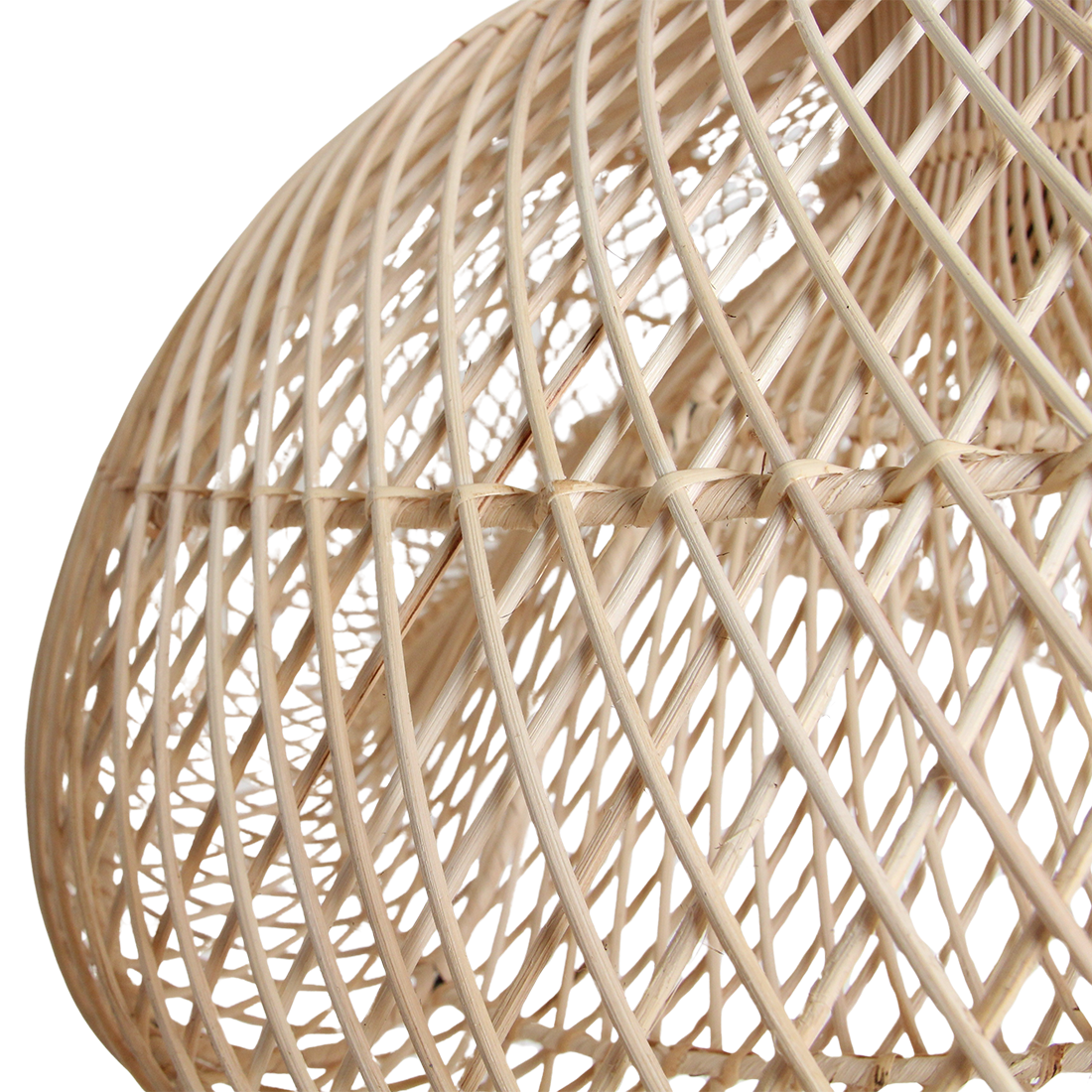 Maze rotan hanglamp organisch XL - Ø 75x31 cm