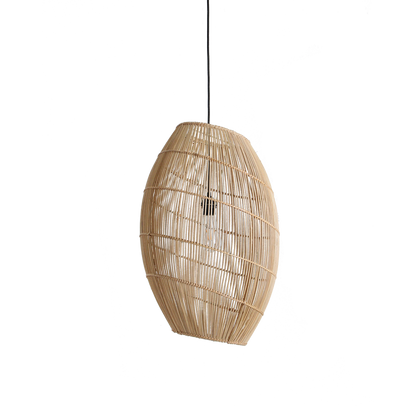 Luna rotan hanglamp Halo - Ø 40x60 cm