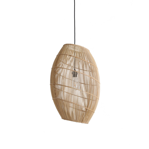 Luna rotan hanglamp Halo - Ø 40x60 cm