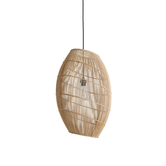 Luna rotan hanglamp Halo - Ø 40x60 cm
