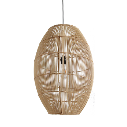 Luna rotan hanglamp Halo - Ø 40x60 cm