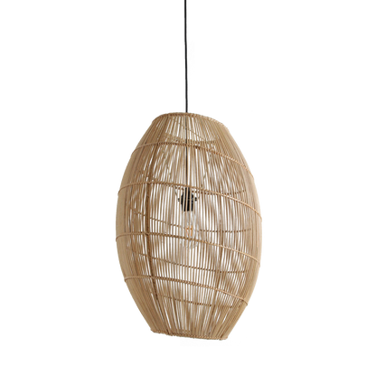 Luna rotan hanglamp Halo - Ø 40x60 cm
