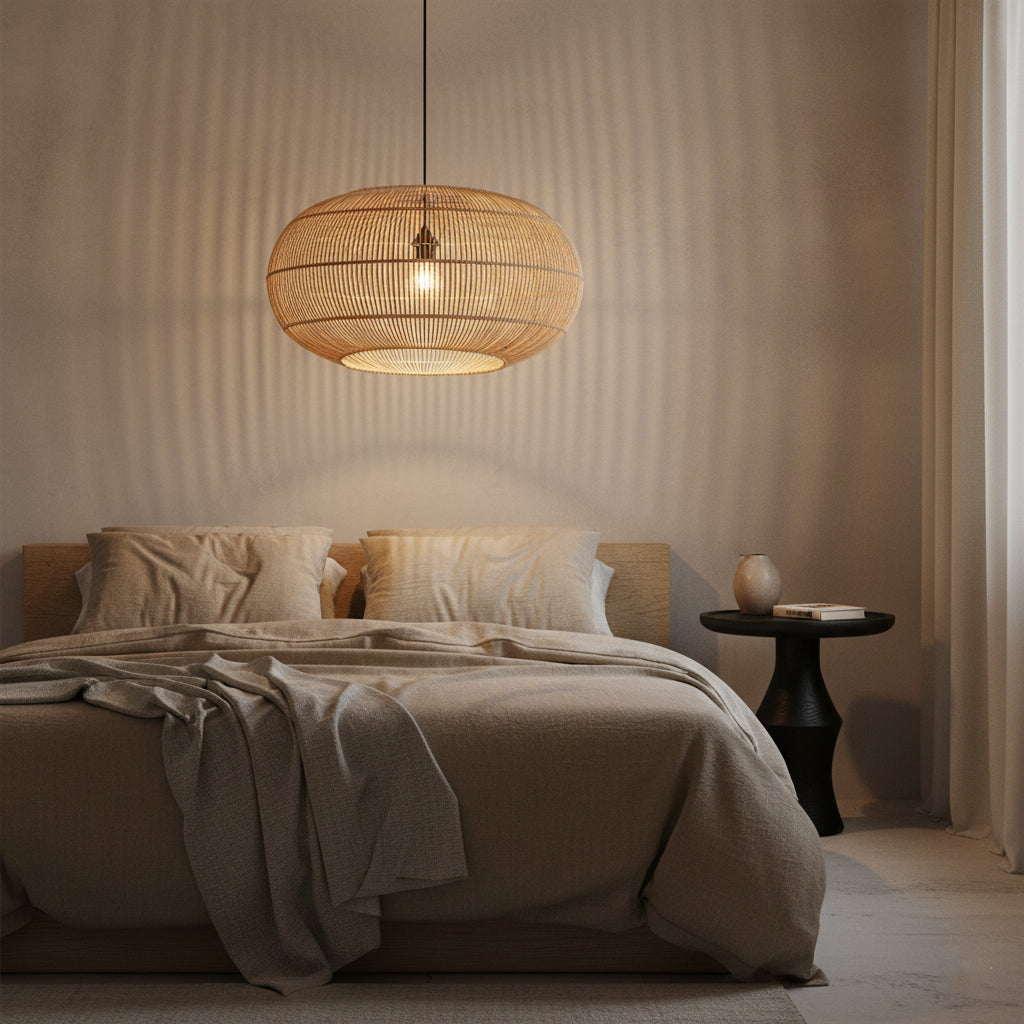 Luna rotan hanglamp Orbit - Ø 62 x 37 cm