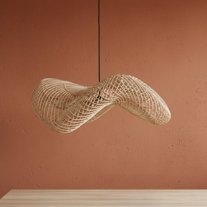 Wave rotan hanglamp L - Ø 71x26 cm