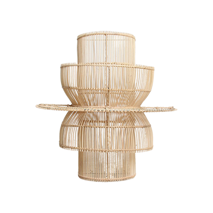 Saturn rotan wandlamp - 33x52x55 cm