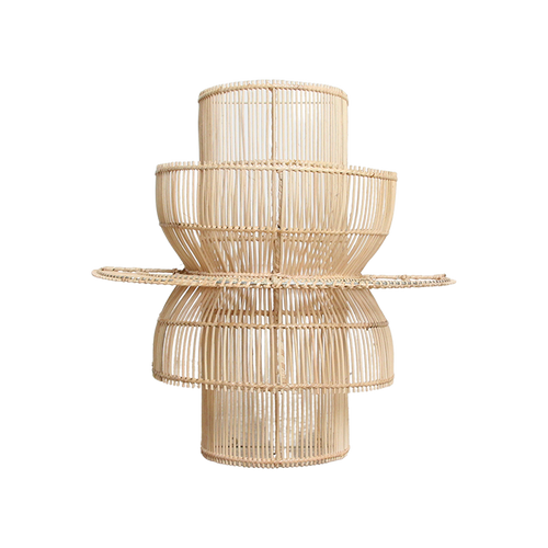 Saturn rotan wandlamp - 33x52x55 cm