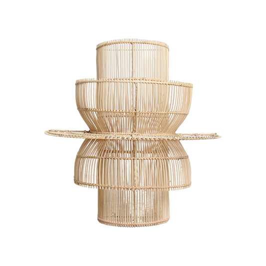 Saturn rotan wandlamp - 33x52x55 cm