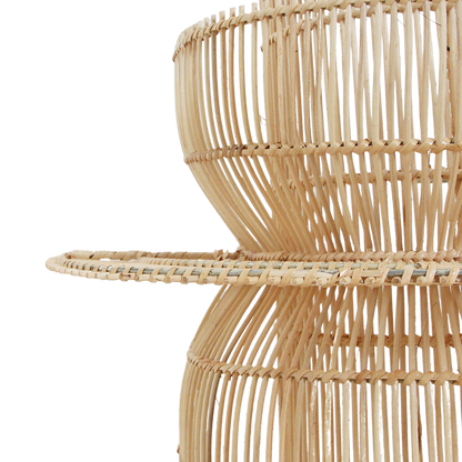 Saturn rotan wandlamp - 33x52x55 cm