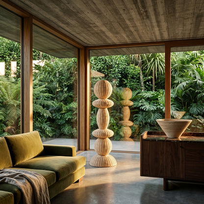 Tao rotan vloerlamp - 140 cm