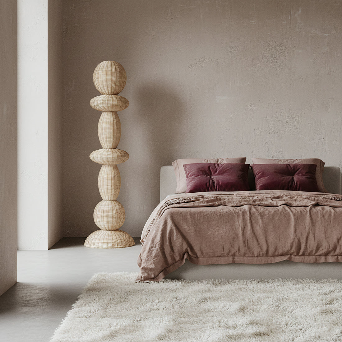 Tao rotan vloerlamp - 175 cm