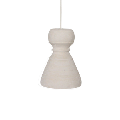 Krijtkleurige hanglamp Kanoi